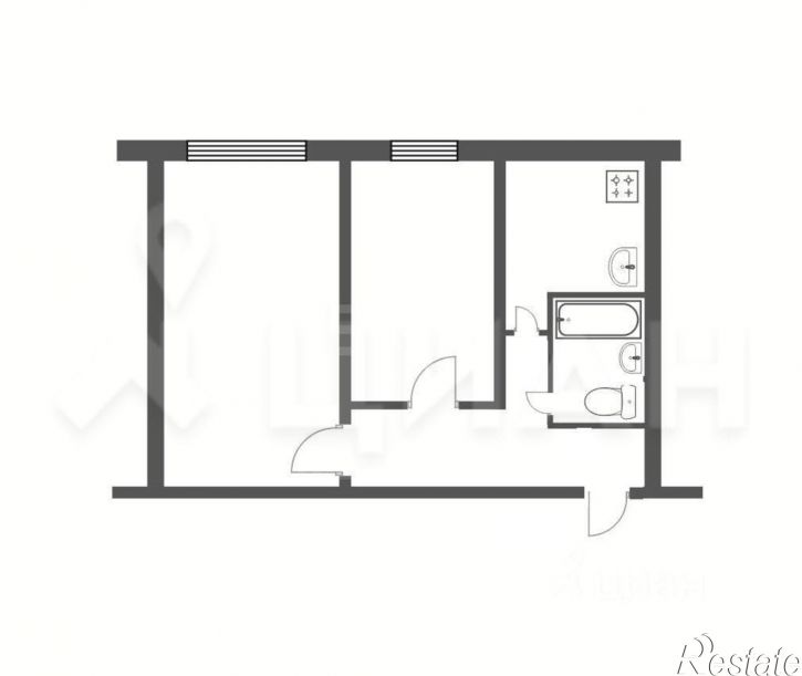 2-комн квартира ул Берзина, 5Б,  д. 5Б