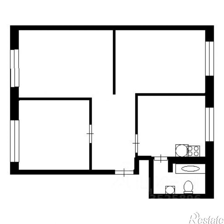 3-комн квартира ул Якутская, 7,  д. 7